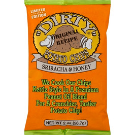 Dirty Potato Chips Sriracha Honey Potato Chips, 2 Ounces, 25 Per Case