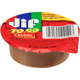 Jif Peanut Butter Creamy To Go, 1.5 Ounces, 36 Per Case