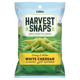 Harvest Snaps Green Pea Snack Crisps White Cheddar Caddy, 1.75 Ounce, 8 Per Case
