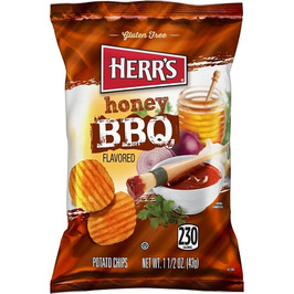Herr s Honey Bbq Chips, 1.5 Ounce, 60 Per Case