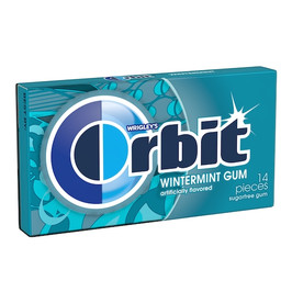 Orbit Winter Mint Gum, 14 Piece, 12 Per Box, 12 Per Case