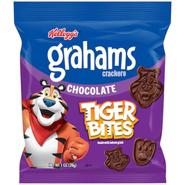 Kellogg s Tiger Bites Chocolate Graham Cracker Snacks, 1 Ounces, 150 Per Case