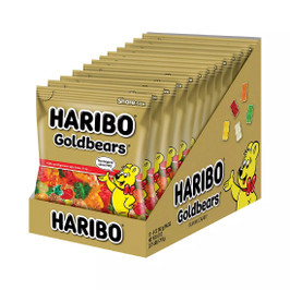 Haribo Minis Goldbears Confectionery Gummy Candy, 16 Ounce, 12 Per Case