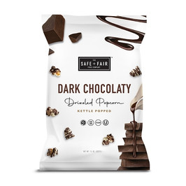 Safe + Fair Drizzled Popcorn Dark Chocolaty Drizzled Popcorn, 5.5 Ounce, 6 Per Case