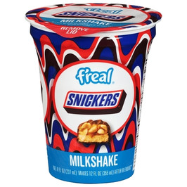 F real Snickers Milkshake, 8 Fluid Ounces, 12 Per Case