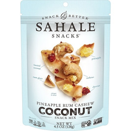 Sahale Pineapple Rum Cashew Coconut Snack Mix, 4.5 Ounce, 6 Per Case