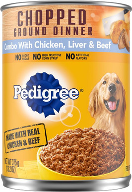 Pedigree Chicken And Beef Dinner, 13.2 Ounces, 12 Per Case