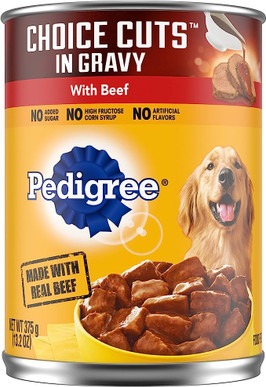 Pedigree Choice Cuts In Gravy With Beef, 13.2 Ounces, 12 Per Case