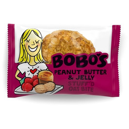 Bobo s Oat Bars Peanut Butter & Jelly Filled Bites, 1.3 Ounce, 25 Per Box, 3 Per Case