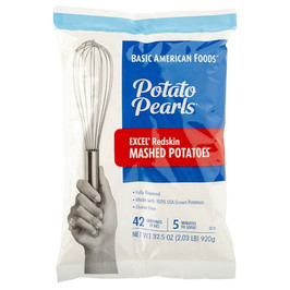 Basic American Foods Potato Pearls Excel Redskin Mashed Potato, 32.6 Ounce, 8 per case