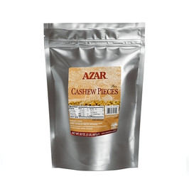 Azar Raw Cashew Pieces, 2 Pounds, 3 Per Case