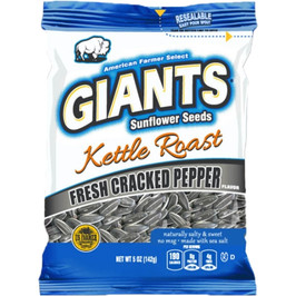 Giants Kettle Fresh Cracked Pepper Seeds, 5 Ounces, 12 Per Case