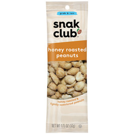 Snak Club Honey Roasted Peanuts, 1.75 Ounce, 144 Per Case