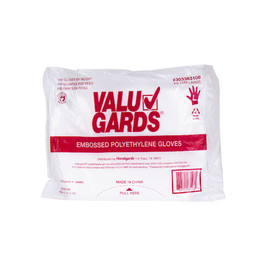 Valugards Poly Large Glove, 100 Each, 10 Per Box, 10 Per Case