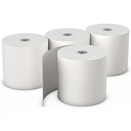 AmerCare White Thermal Paper Register Roll, 3 1/8-inch x 230 feet 50 Per Case