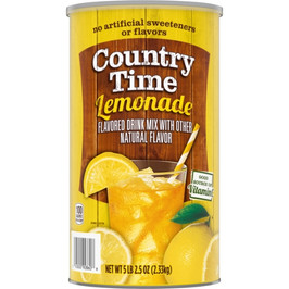 Kraft Country Time Lemonade Beverage, 82.5 Ounce, 6 Per Case
