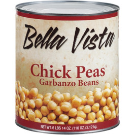 Bella Vista Fancy Garbanzo Beans Chickpeas, 110 Ounce, 6 Per Case