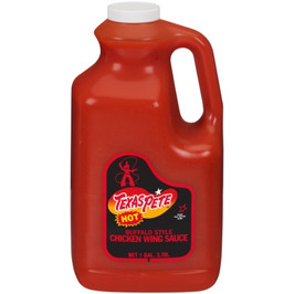 Texas Pete Buffalo Style Hot Chicken Wing Sauce, 1 Gallon, 4 Per Case