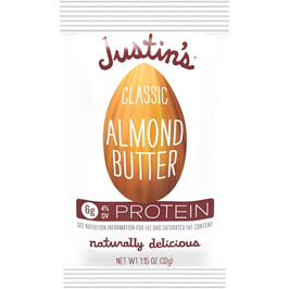 Justin s Classic Almond Butter, 1.15 Ounce, 10 Per Box, 6 Per Case