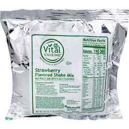 Hormel Vital Cuisine Strawberry Milk Shake Mix, 20.5 Ounce, 6 per case