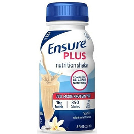 Ensure Plus Vanilla, 8 Fluid Ounce, 24 Per Case