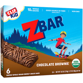 Clif Zbar Chocolate Brownie, 7.62 Ounces, 9 Per Case