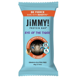 JiMMY Eye of the Tiger Caramel Chocolate Nut Protein Bar, 12 Per Box, 144 Per Case