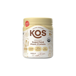 Kos Organic Plant Based Protein Powder - Vanilla Case, 0.81 Pound, 6 Per Case