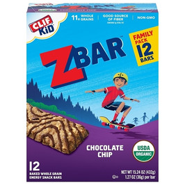 Clif Zbar Chocolate Chip Energy Bar, 1.27 Ounce, 72 Per Case