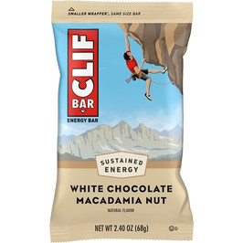 Clif Bar White Chocolate Macadamia Nut Energy Bar, 2.4 Ounce, 5 Per Box, 9 Per Case