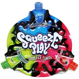 Squeeze Play Squeeze Candy Display Carton, 2.1 Ounces, 12 Per Box, 6 Per Case