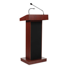 Oklahoma Sound Orator Lectern, 22 X 17 X 46, Mahogany