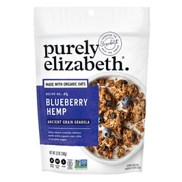 Purely Elizabeth Organic Blueberry Hemp Ancient Grain Granola Cereal, 12 Ounce, 6 Per Case