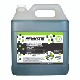 Mixmate Sanitation System Non-Acid Restroom Cleaner/Disinfectant, 1.5 Gallon, 1 Per Case