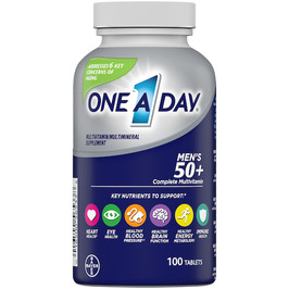 One-A-Day Men 50+ Advantage, 100 Piece, 24 Per Case