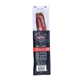 Riffs Smokehouse Bacon Sweet Meat Candy, 0.7 Ounce, 144 Per Case