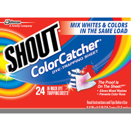 Shout Laundry Color Catcher, 24 Count, 12 Per Case