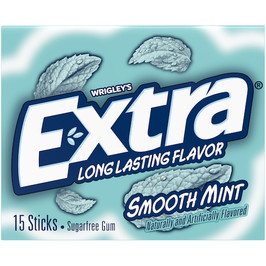 Extra Smooth Mint Gum, 15 Piece, 10 Per Pack, 12 Per Case Extra Smooth Mint Gum, 15 Piece, 10 Per Pack, 12 Per Case