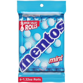 Mentos Chewy Mint Candy Roll, 7.92 Ounce, 12 Per Case Mentos Chewy Mint Candy Roll, 7.92 Ounce, 12 Per Case