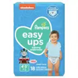Pampers Easy Ups Training Underwear For Boys, 18 Count, 4 Per Case Pampers Easy Ups Training Underwear For Boys, 18 Count, 4 Per Case