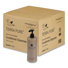 Terra Pure Conditioner Air Pump, Green Tea Lemongrass Scent, 16.23 oz Bottle, 12/Carton