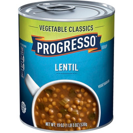 Progresso Vegetable Lentil Soup, 19 Ounces, 12 Per Case