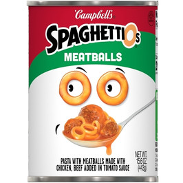 Campbells Spaghetti O's And Meatballs Pasta, 15.6 Ounces, 24 Per Case Campbells Spaghetti O's And Meatballs Pasta, 15.6 Ounces, 24 Per Case