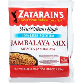 Zatarains Reduced Sodium Jambalaya, 40 Ounce, 6 Per Case