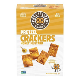Pretzelized Snacks Honey Mustard Pretzel Crackers, 6.5 Ounce, 12 Per Case