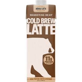 Wandering Bear High Protein Cold Brew Latte, 32 Fluid Ounce, 6 Per Case