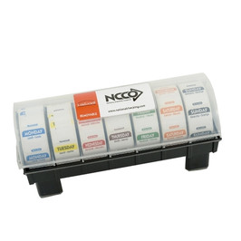 Ncco National Checking Label Locker 1 Inch Day Of Week Removable Dispenser, 1 Count