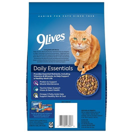 9 Lives Chicken Beef And Salmon Flavor Cat Food Bag, 50.4 Ounce, 4 Per Case