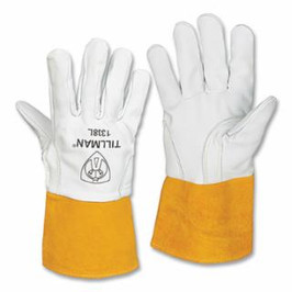 Tillman 1338 Top Grain Goatskin TIG Welding Gloves with 4" Cuff, X-Large, 12 Pairs