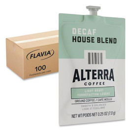 Alterra Decaf House Blend Coffee Freshpack, 100/Carton